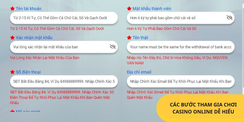 Các bước tham gia chơi Casino Online dễ hiểu